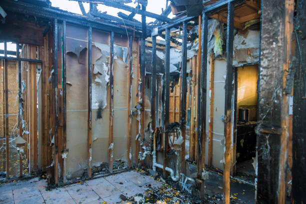 Professional Fire Damage Repair technician working in Lawrenceville, IL
